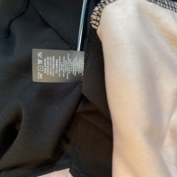 Calvin Klein Mix Media Sheath Black/Nude Dress 6 Women's party dress - Picture 8 of 15